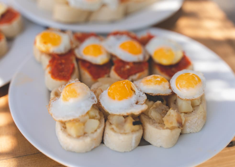 Pincho de huevo