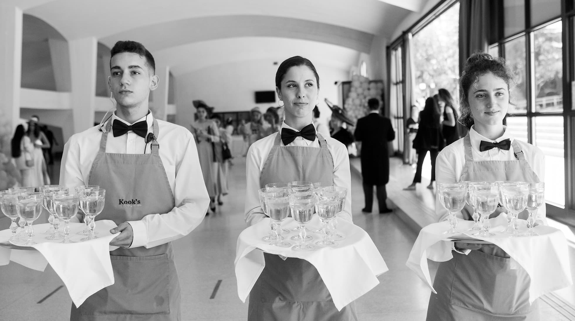 Equipo del catering para bodas Kook´s